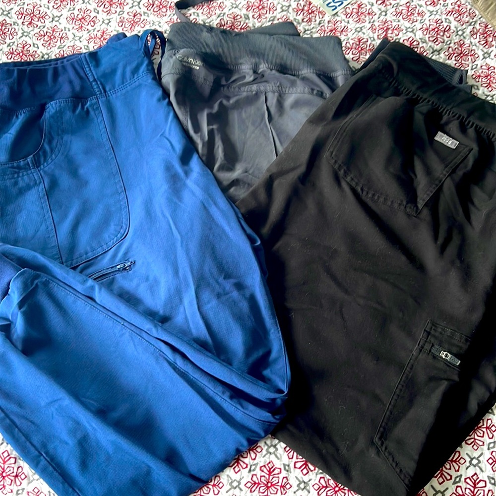 3 pairs of RN uniform bottoms